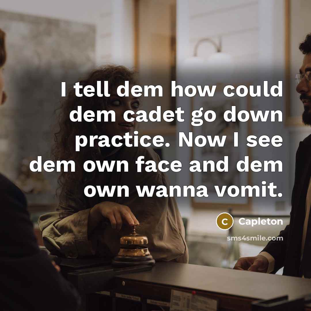 “I tell dem how could dem cadet go down practice.…” quote by Capleton