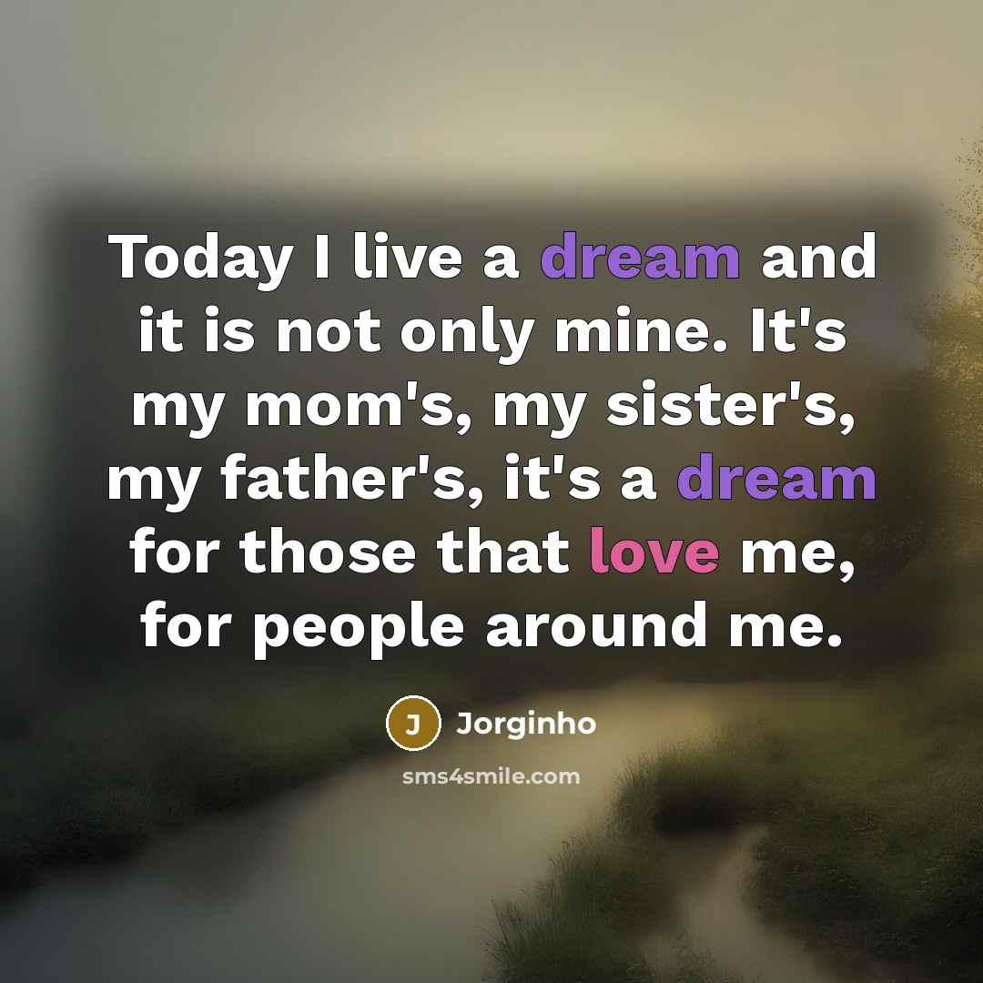 “Today I live a dream and it is not only…” quote by Jorginho