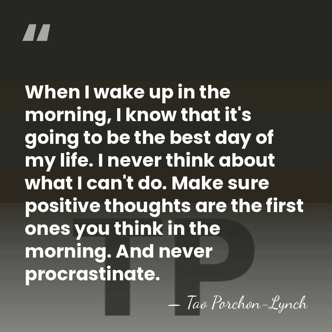 When I wake up in the morning, I know that it's going&hellip; - Tao Porchon-Lynch