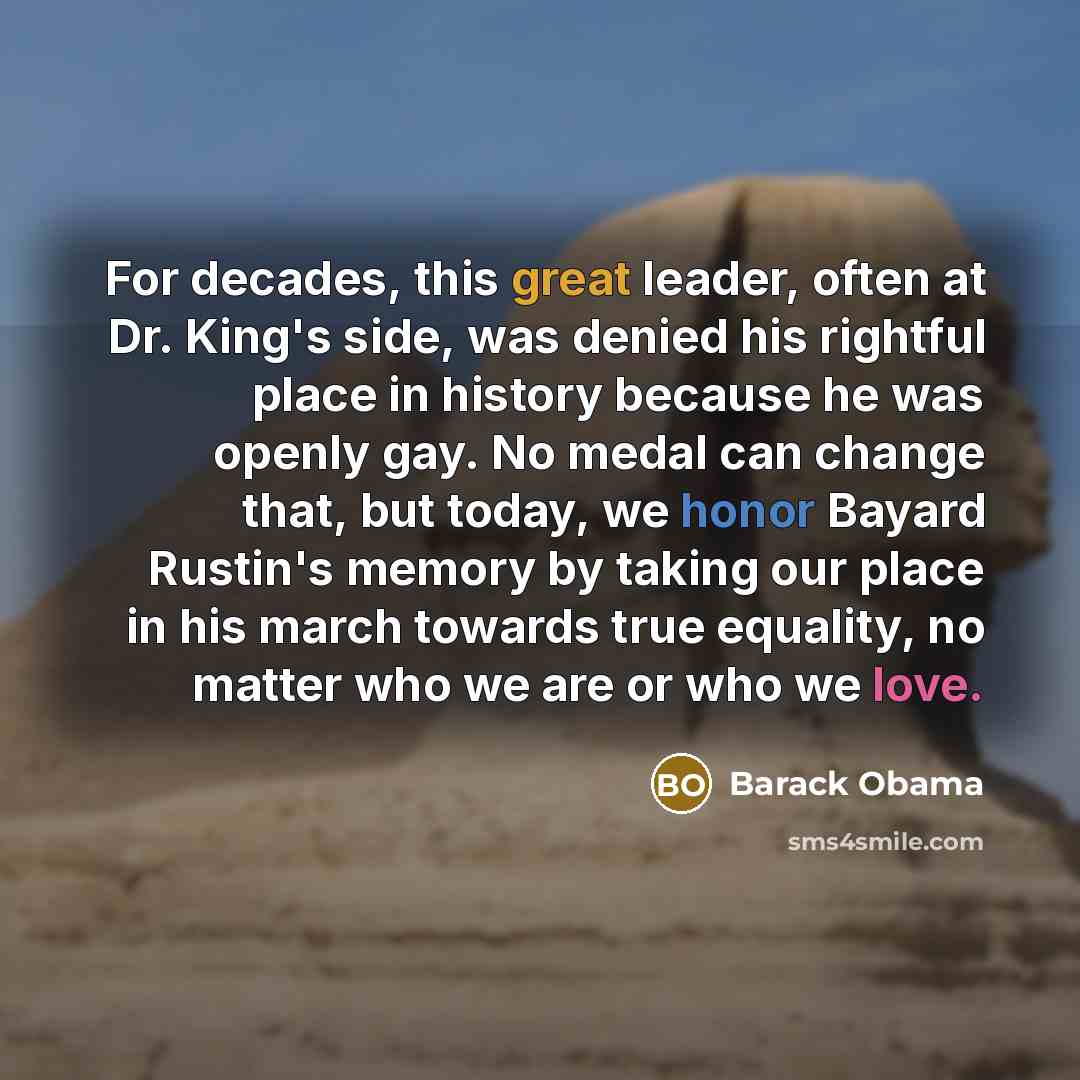 “For decades, this great leader, often at Dr. King's side,…” quote by Barack Obama