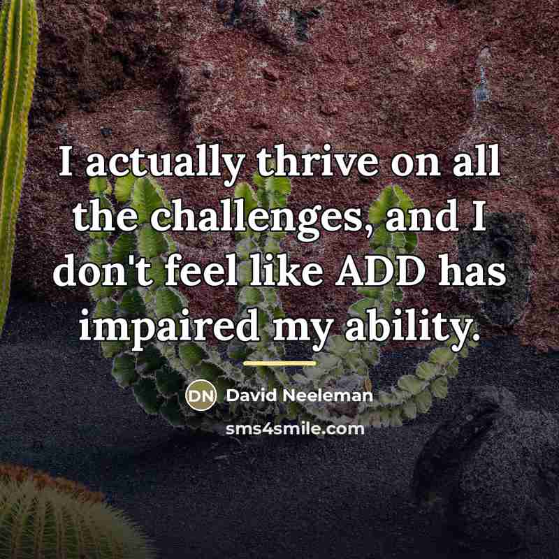“I actually thrive on all the challenges, and I don't…” quote by David Neeleman