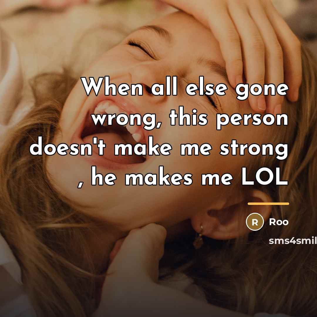 “When all else gone wrong, this person doesn't make me…” quote by Roo