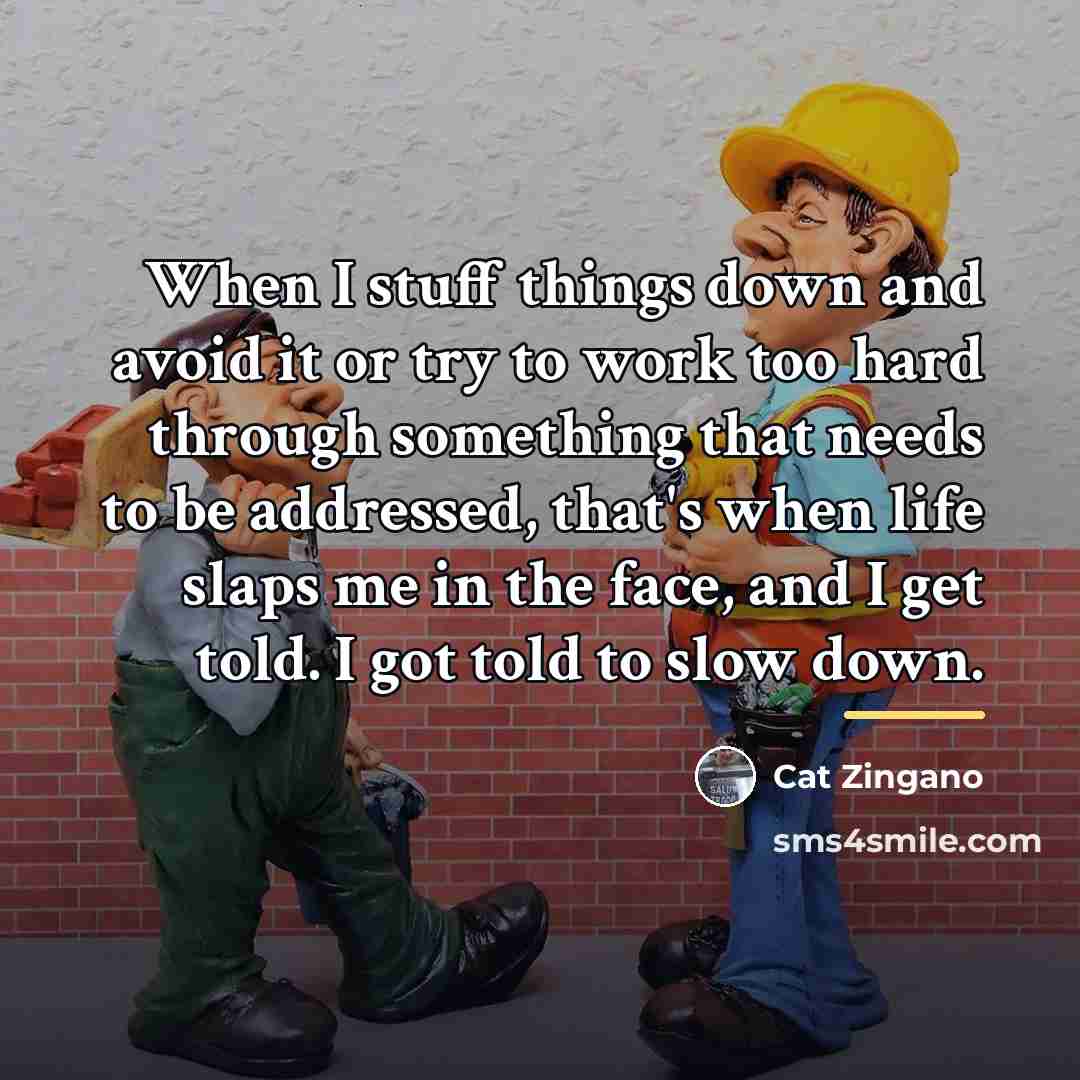 “When I stuff things down and avoid it or try…” quote by Cat Zingano