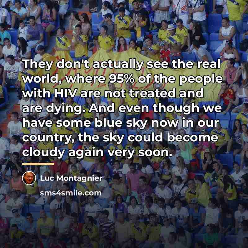 “They don't actually see the real world, where 95% of…” quote by Luc Montagnier