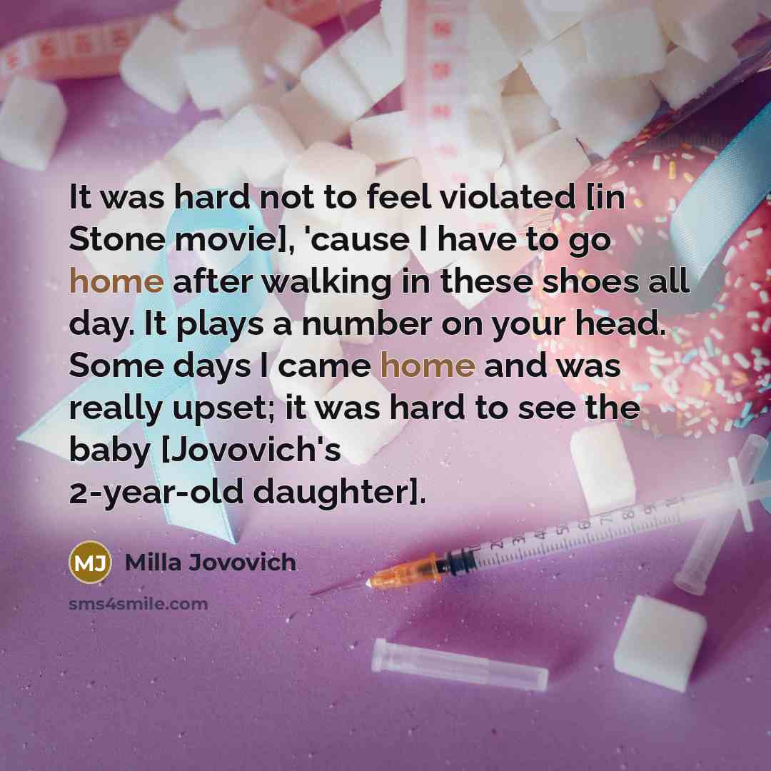 “It was hard not to feel violated [in Stone movie],…” quote by Milla Jovovich