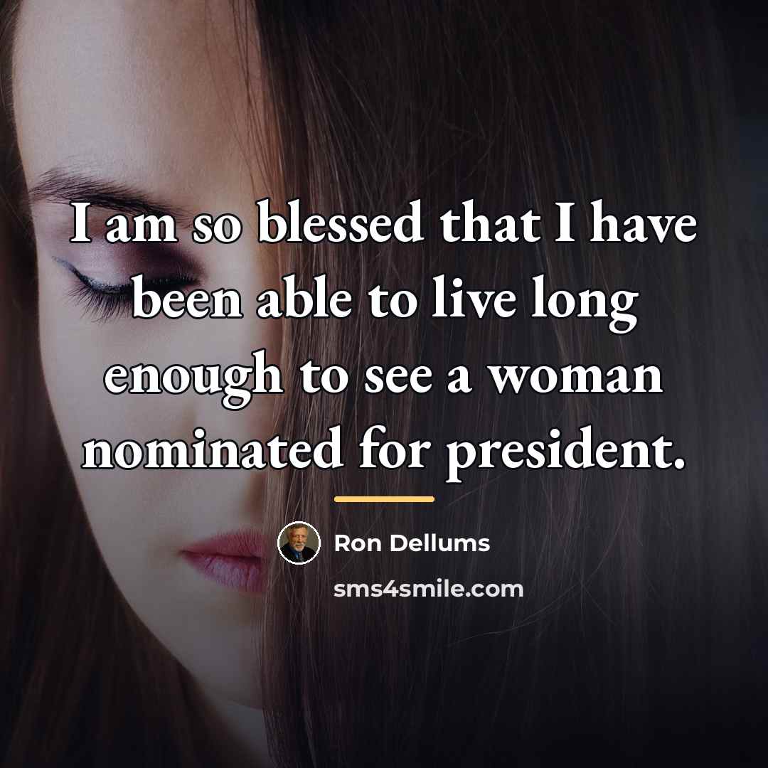 “I am so blessed that I have been able to…” quote by Ron Dellums