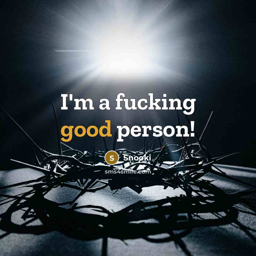 “I'm a fucking good person!…” quote by Snooki