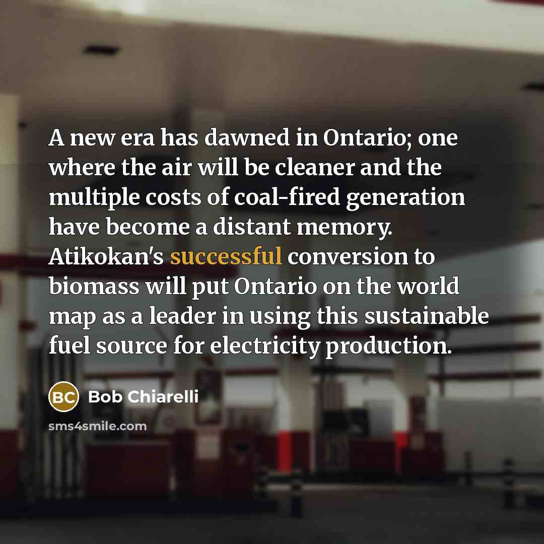 “A new era has dawned in Ontario; one where the…” quote by Bob Chiarelli