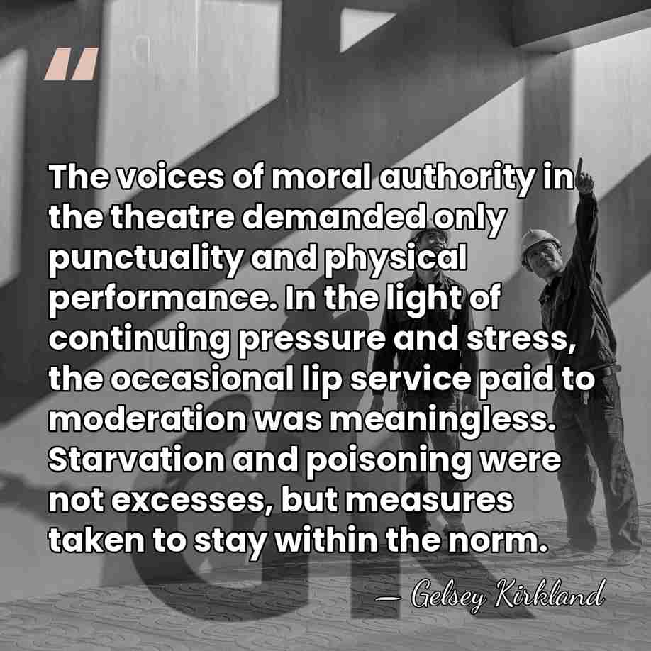The voices of moral authority in the theatre demanded only punctuality and&hellip; - Gelsey Kirkland