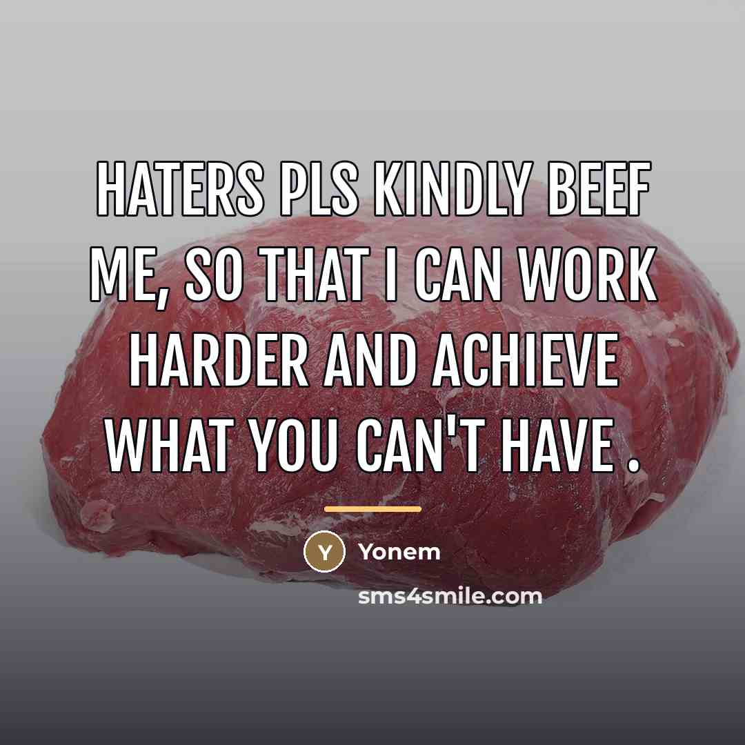 “Haters pls kindly beef me, so that I can work…” quote by Yonem