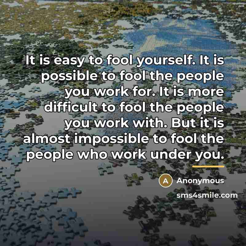 “It is easy to fool yourself. It is possible to…” quote by Harry Bates Thayer
