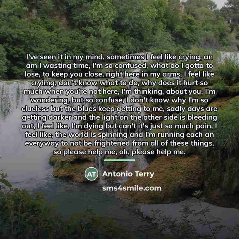 “I've seen it in my mind, sometimes I feel like…” quote by Antonio Terry