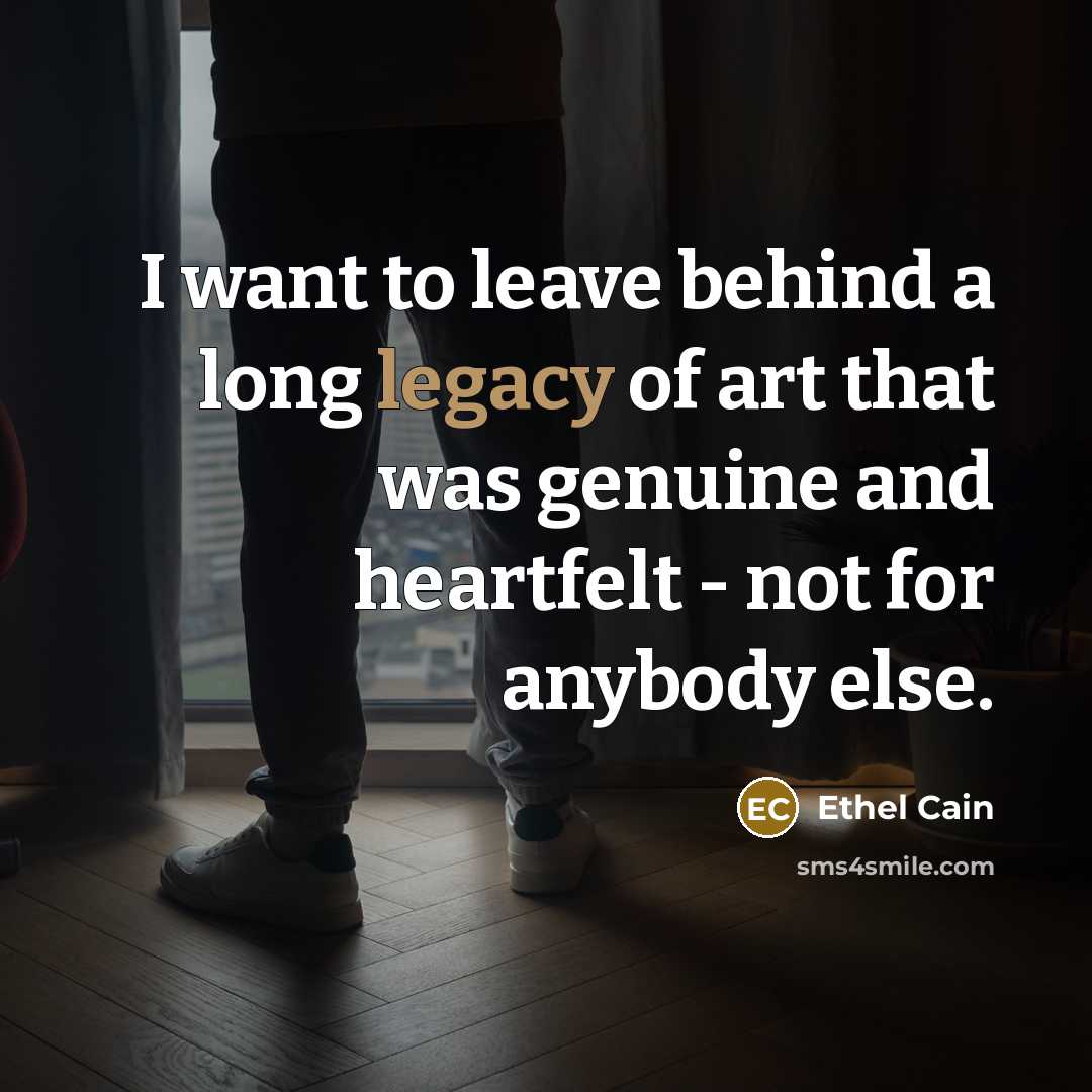“I want to leave behind a long legacy of art…” quote by Ethel Cain