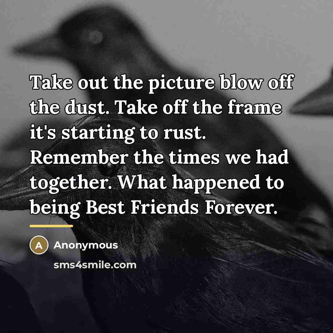 “Take out the picture blow off the dust. Take off…” quote by Anonymous
