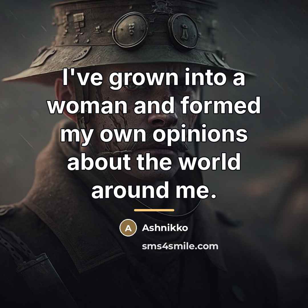 “I've grown into a woman and formed my own opinions…” quote by Ashnikko