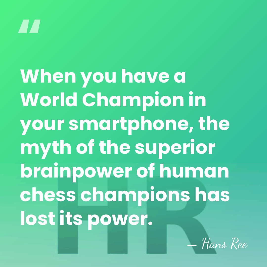 When you have a World Champion in your smartphone, the myth of&hellip; - Hans Ree
