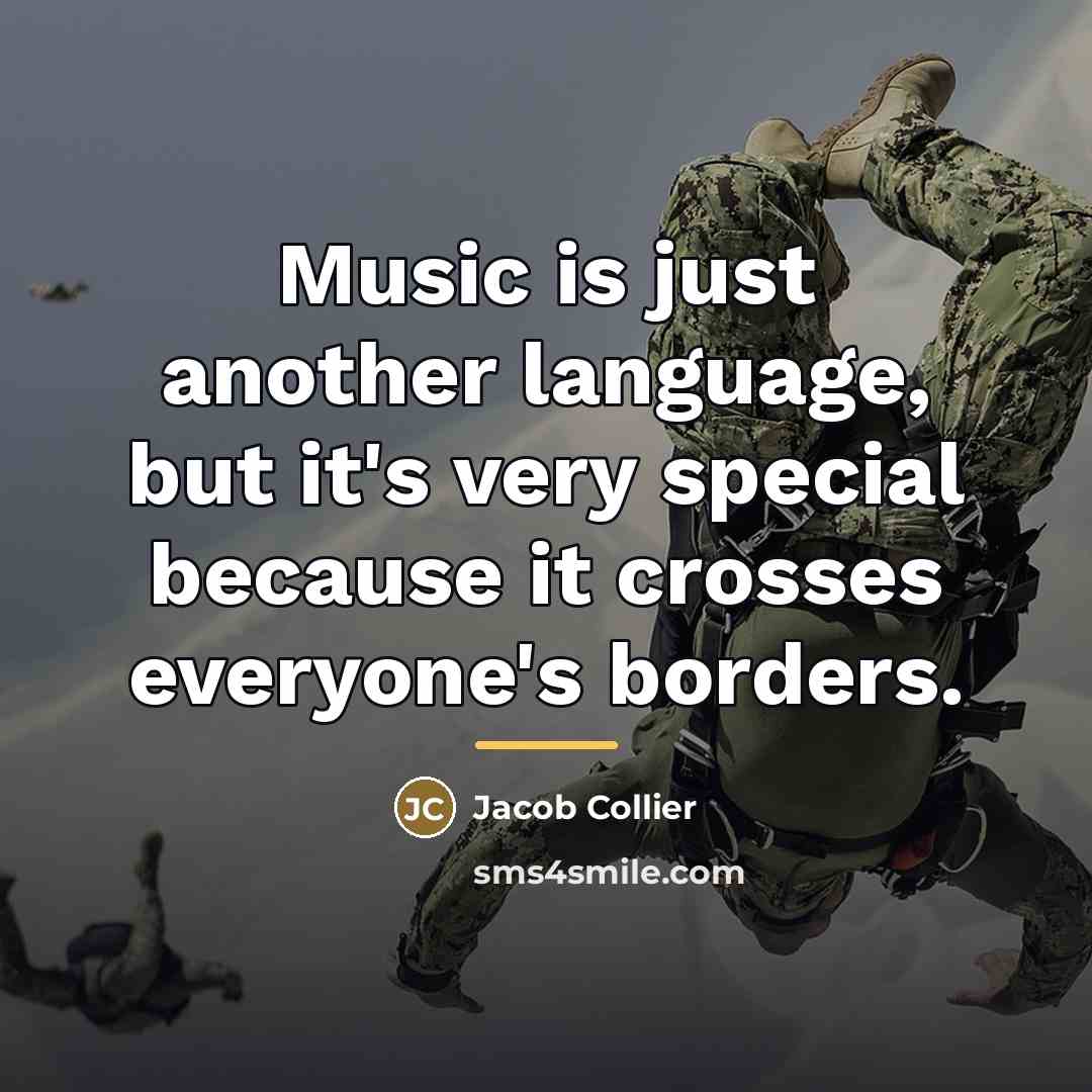 “Music is just another language, but it's very special because…” quote by Jacob Collier