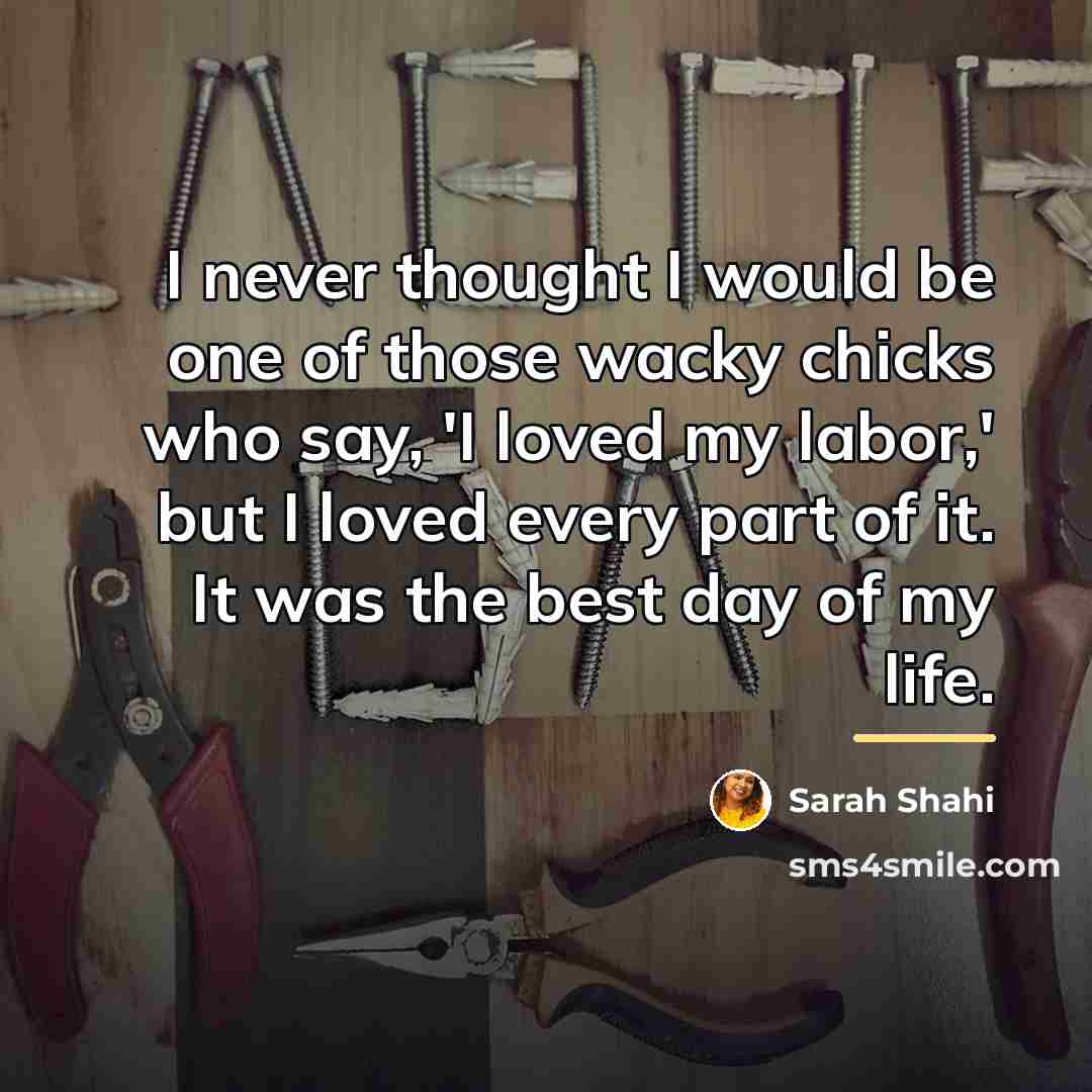 “I never thought I would be one of those wacky…” quote by Sarah Shahi