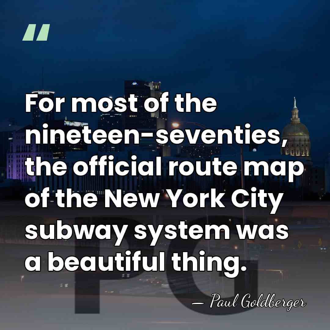 For most of the nineteen-seventies, the official route map of the New&hellip; - Paul Goldberger