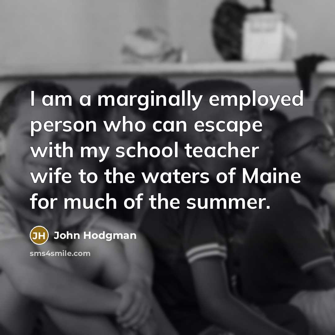 “I am a marginally employed person who can escape with…” quote by John Hodgman