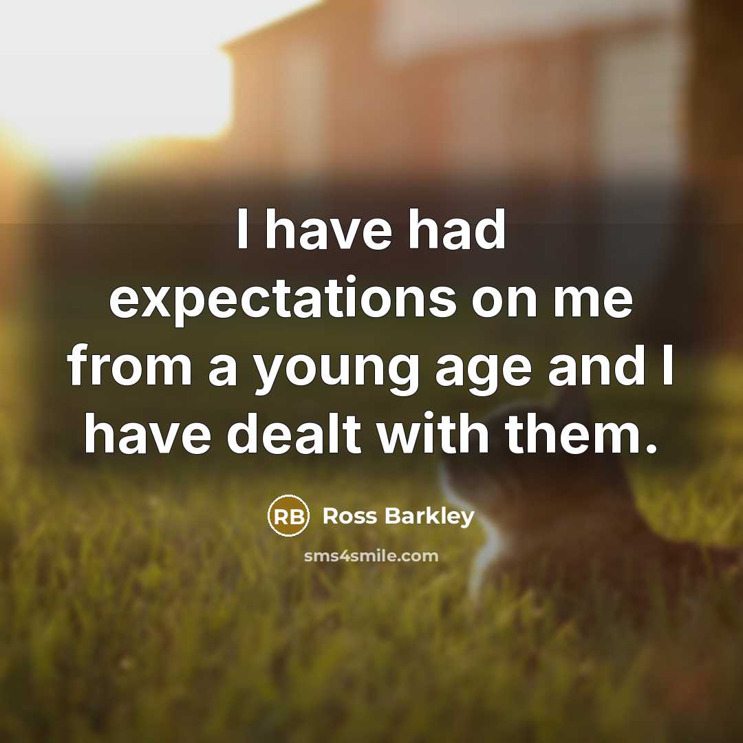 “I have had expectations on me from a young age…” quote by Ross Barkley
