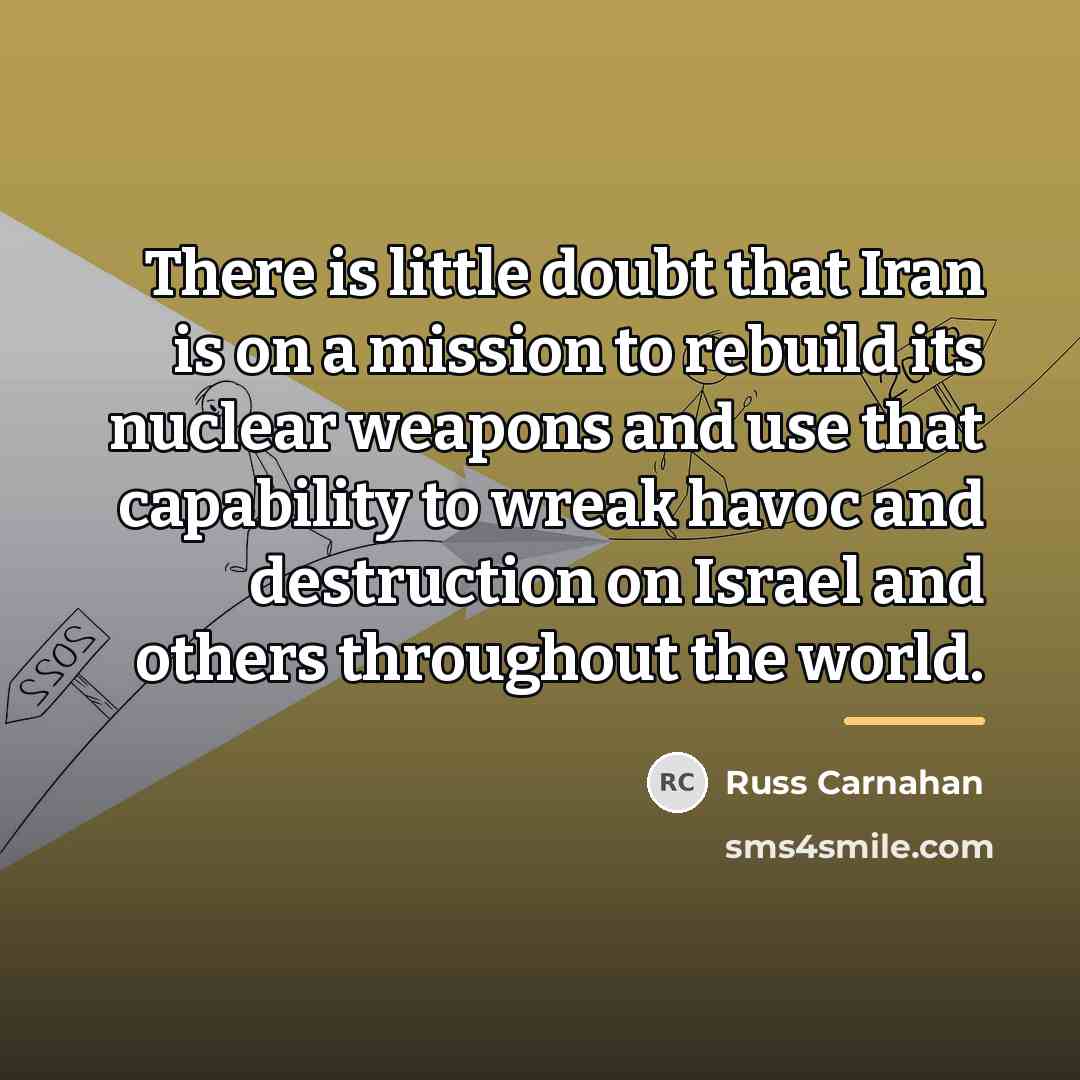 “There is little doubt that Iran is on a mission…” quote by Russ Carnahan