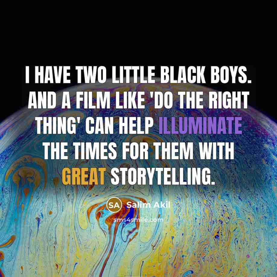 “I have two little black boys. And a film like…” quote by Salim Akil