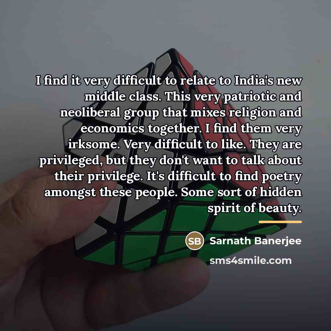 “I find it very difficult to relate to India's new…” quote by Sarnath Banerjee