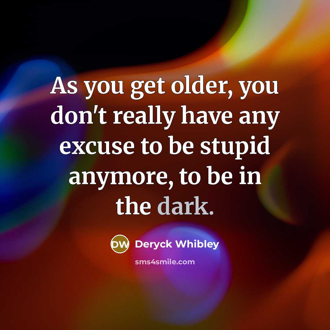 “As you get older, you don't really have any excuse…” quote by Deryck Whibley