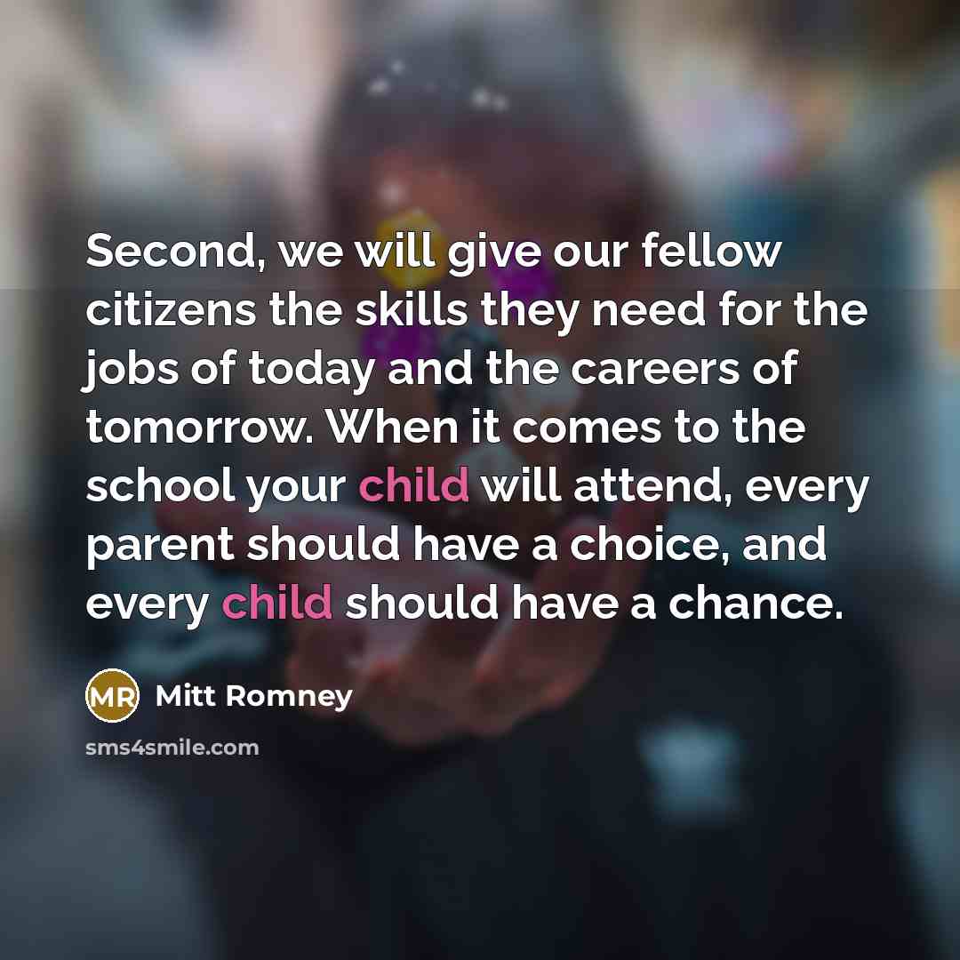 “Second, we will give our fellow citizens the skills they…” quote by Mitt Romney