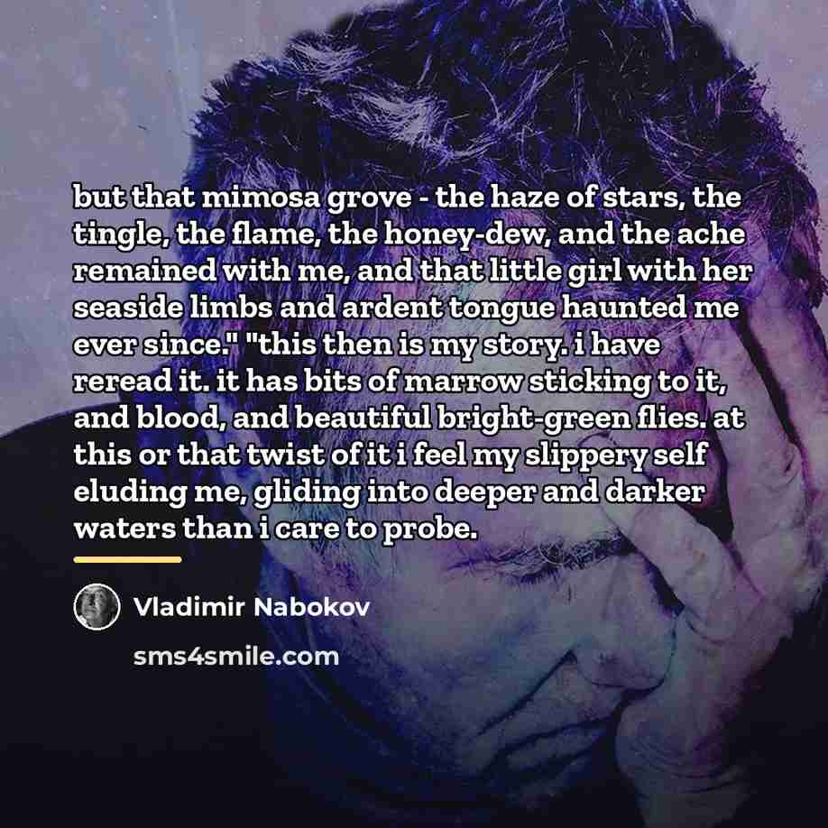 “but that mimosa grove - the haze of stars, the…” quote by Vladimir Nabokov