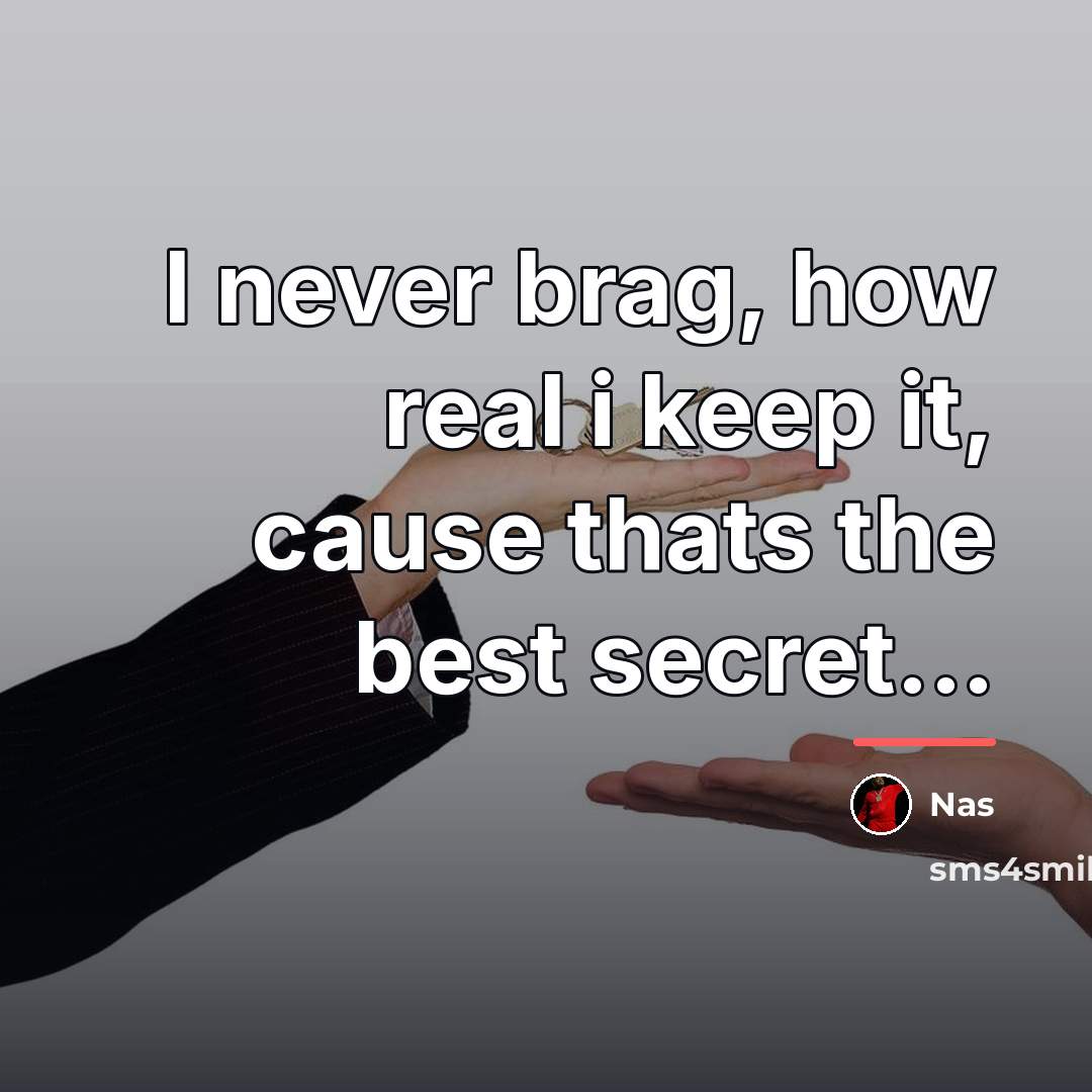 “I never brag, how real i keep it, cause thats…” quote by Nas