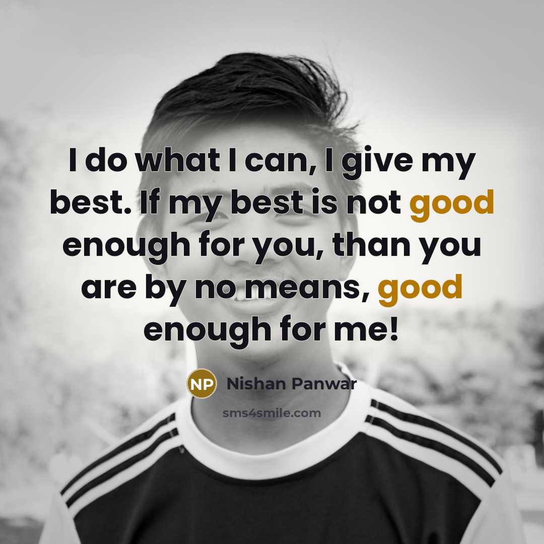 “I do what I can, I give my best. If…” quote by Nishan Panwar