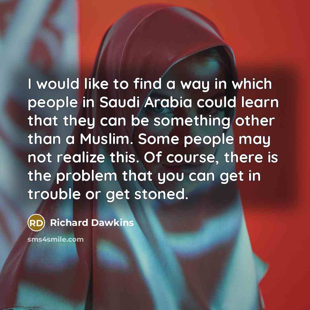 “I would like to find a way in which people…” quote by Richard Dawkins