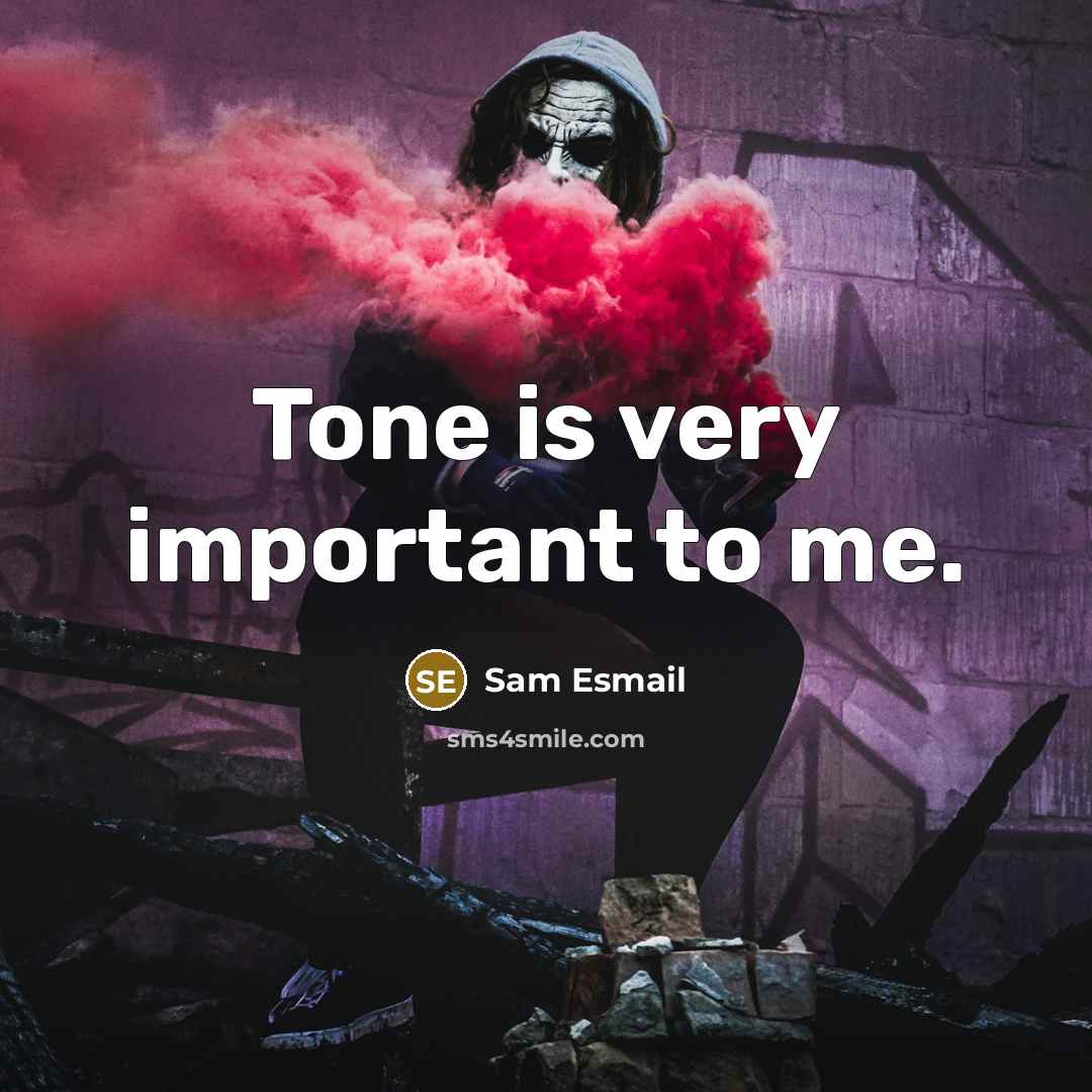 “Tone is very important to me.…” quote by Sam Esmail