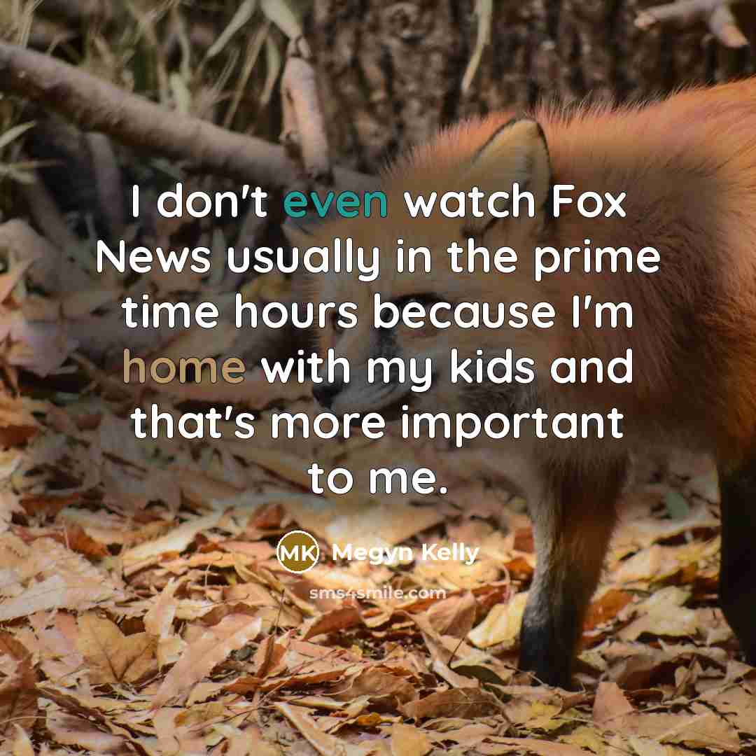“I don't even watch Fox News usually in the prime…” quote by Megyn Kelly