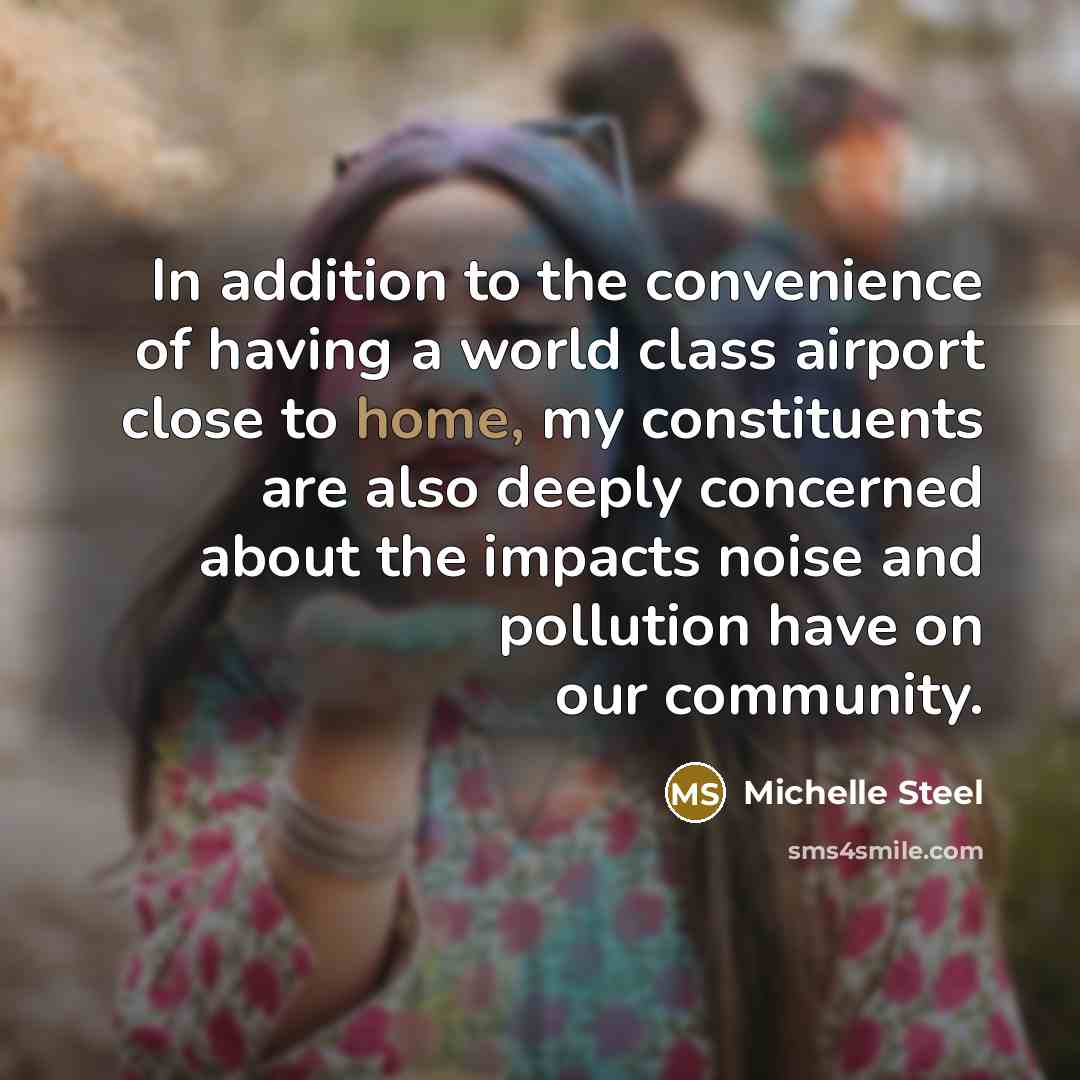 “In addition to the convenience of having a world class…” quote by Michelle Steel