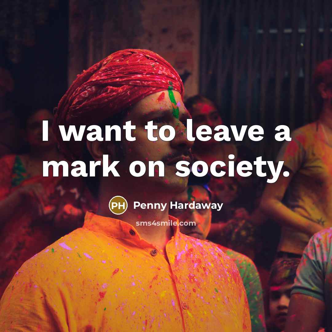 “I want to leave a mark on society.…” quote by Penny Hardaway