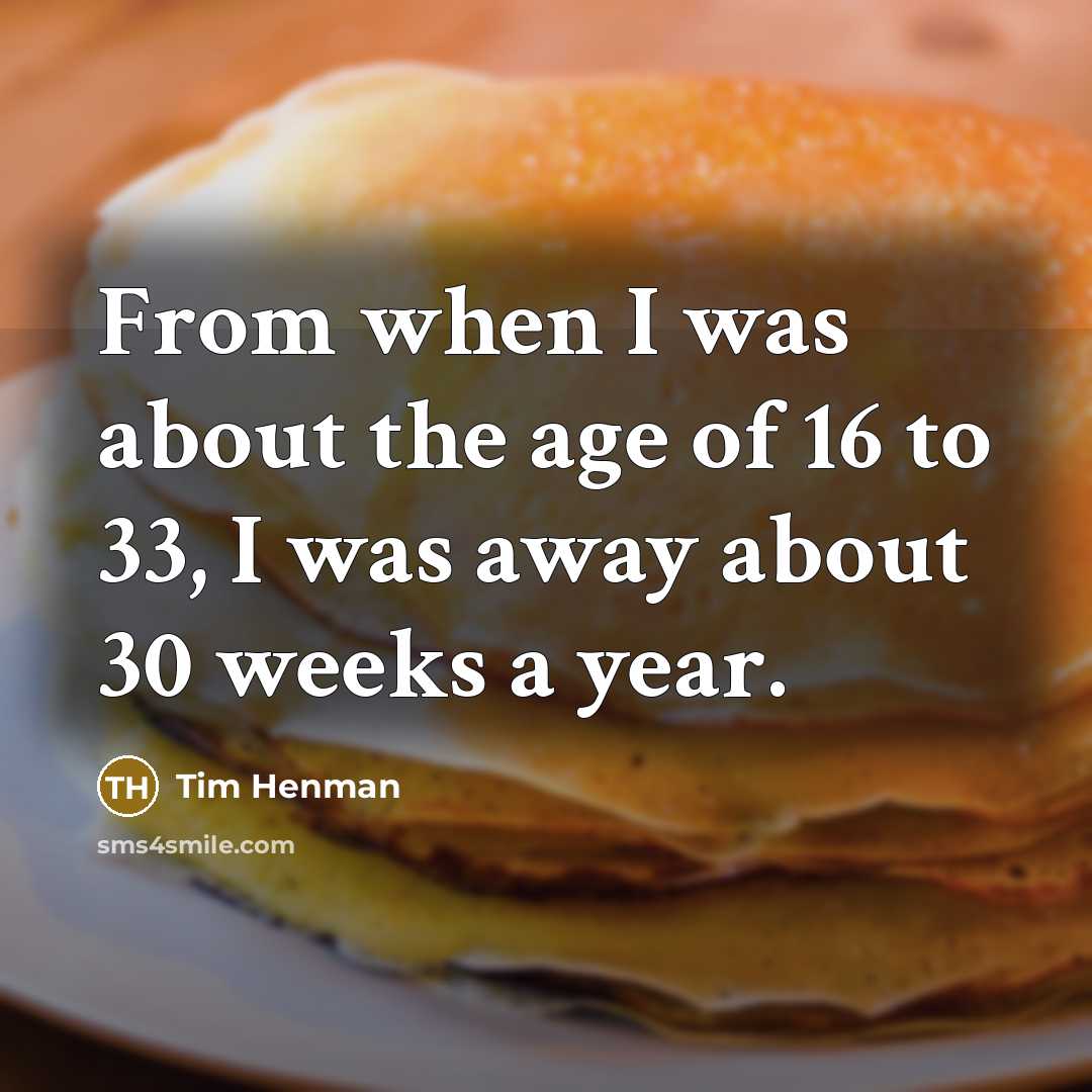 “From when I was about the age of 16 to…” quote by Tim Henman