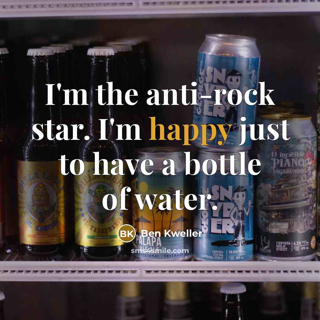 “I'm the anti-rock star. I'm happy just to have a…” quote by Ben Kweller