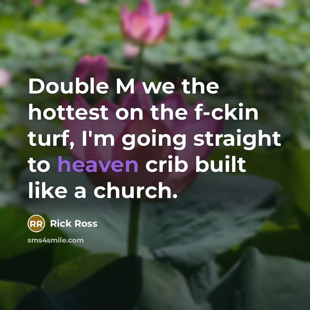 “Double M we the hottest on the f-ckin turf, I'm…” quote by Rick Ross