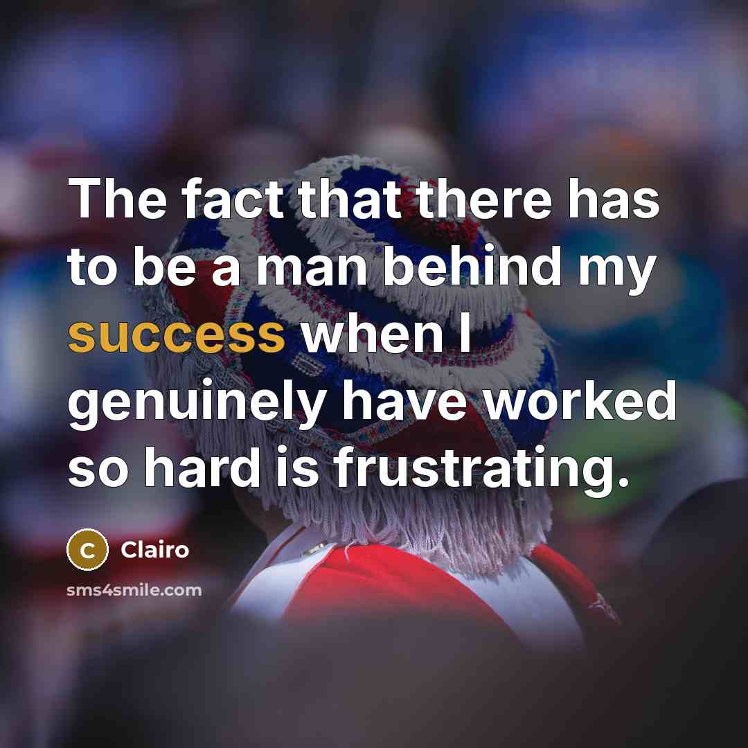 “The fact that there has to be a man behind…” quote by Clairo