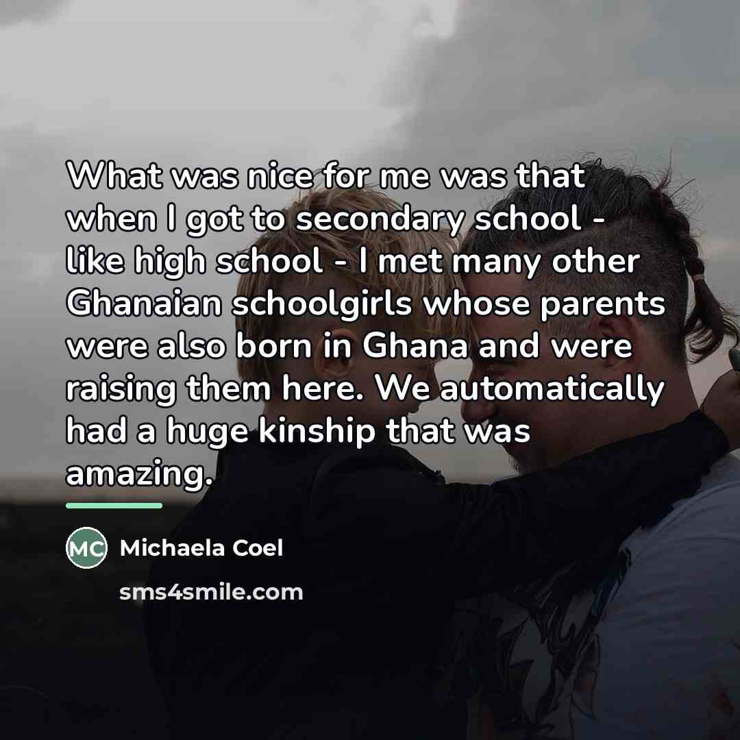 “What was nice for me was that when I got…” quote by Michaela Coel