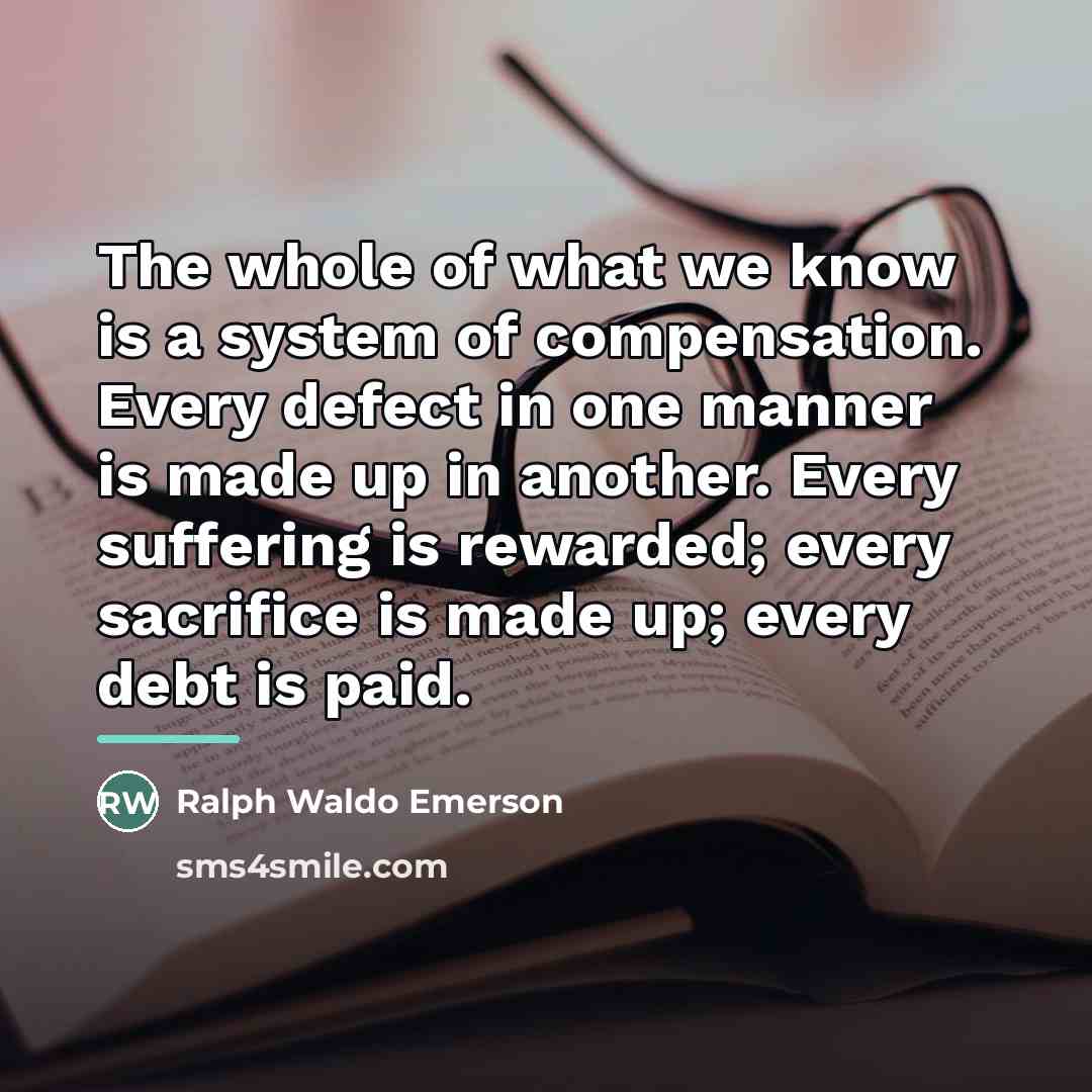 “The whole of what we know is a system of…” quote by Ralph Waldo Emerson