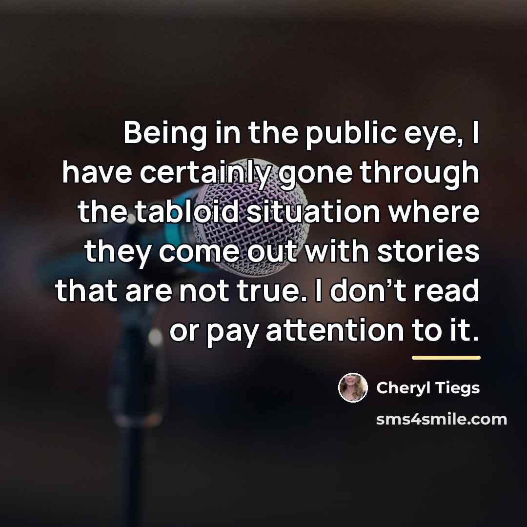 “Being in the public eye, I have certainly gone through…” quote by Cheryl Tiegs
