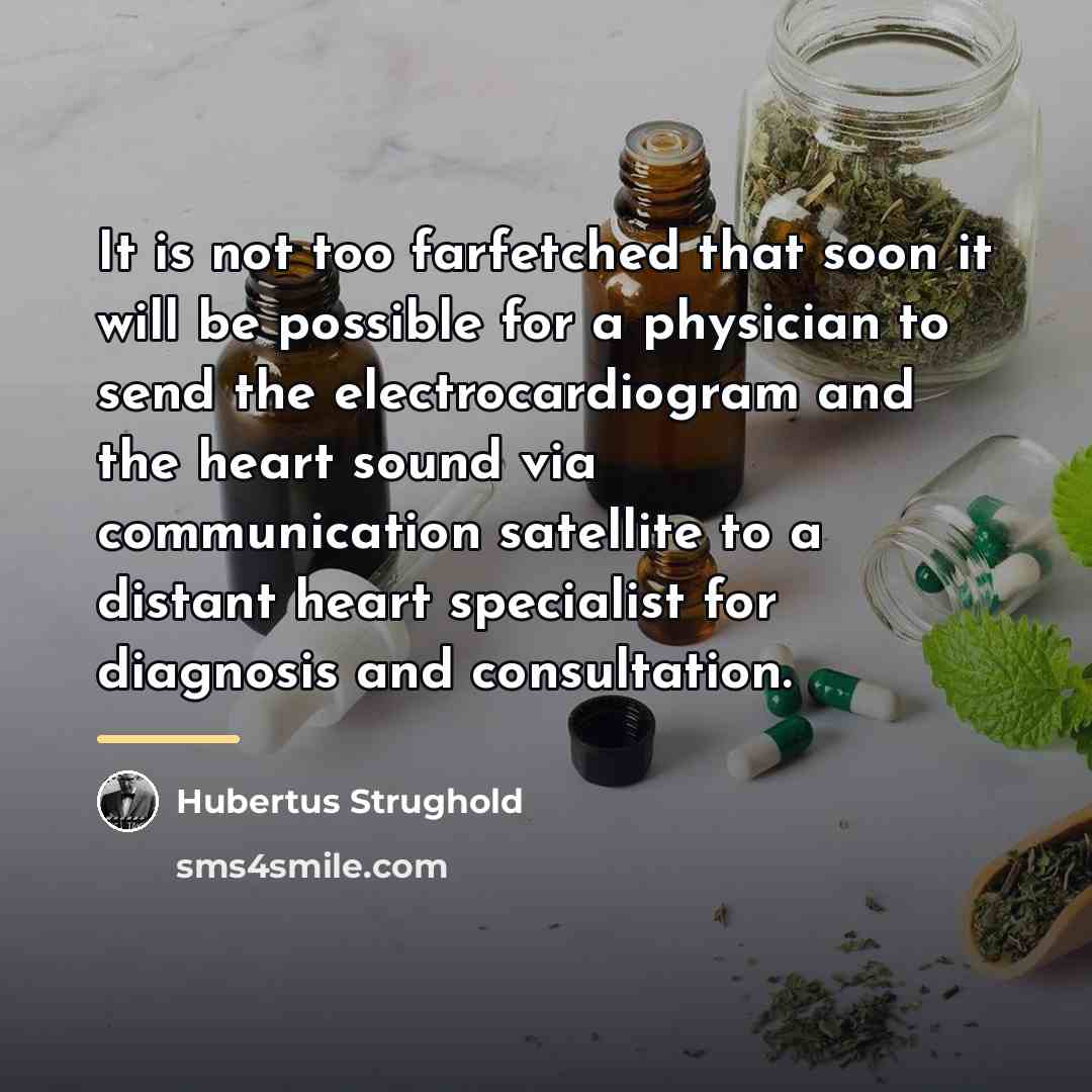 “It is not too farfetched that soon it will be…” quote by Hubertus Strughold
