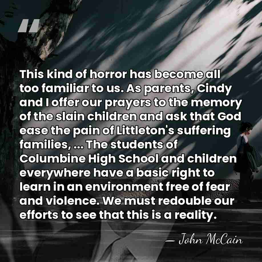 This kind of horror has become all too familiar to us. As&hellip; - John McCain