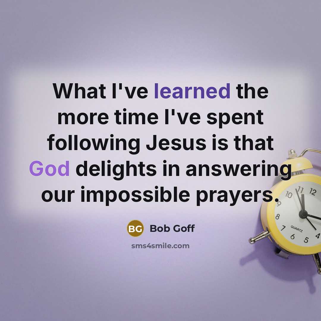 “What I've learned the more time I've spent following Jesus…” quote by Bob Goff