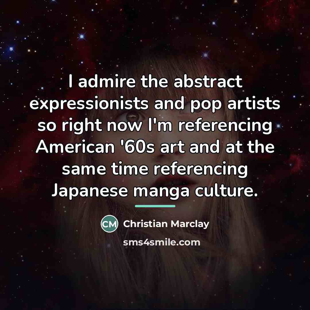 “I admire the abstract expressionists and pop artists so right…” quote by Christian Marclay