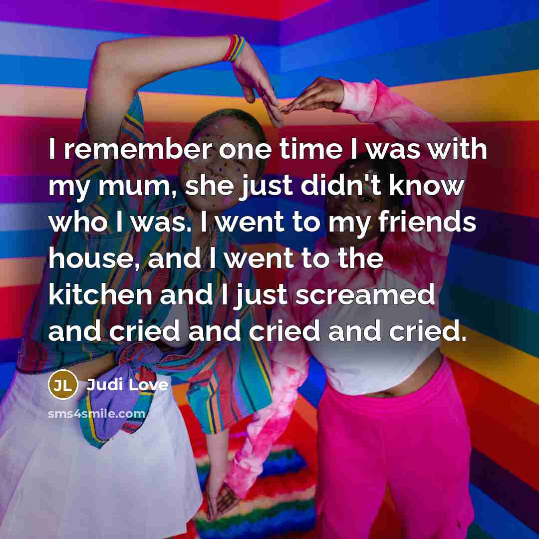“I remember one time I was with my mum, she…” quote by Judi Love